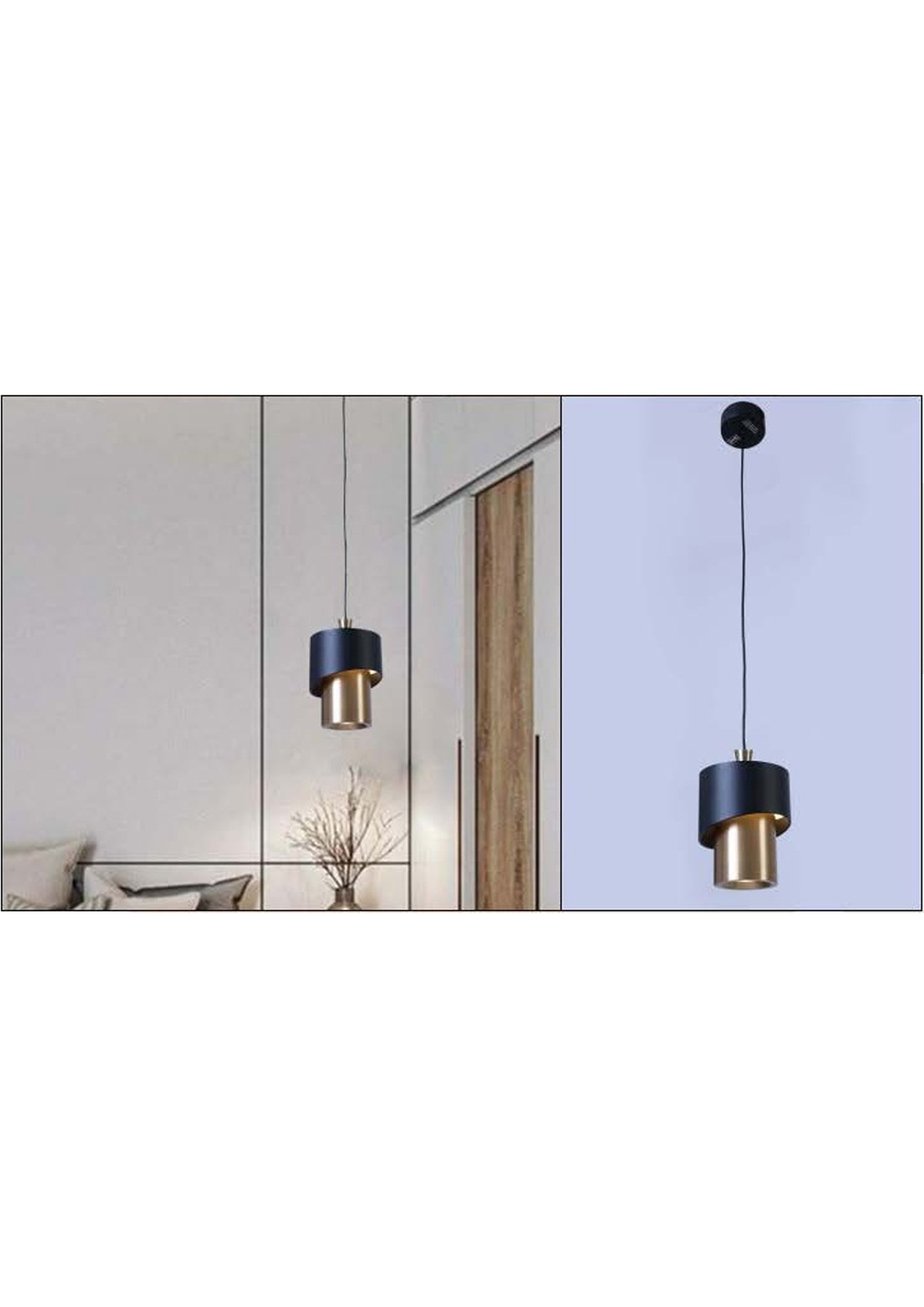 Beyond Lights - Brass Pendant Lamp- GL